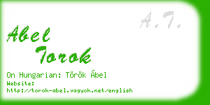 abel torok business card